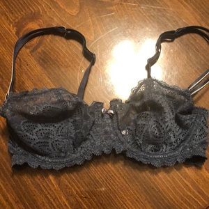 Chantelle lace bra 32C midnight blue